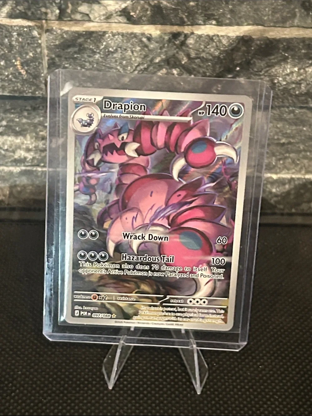 Pokemon‎ Drapion 097/088 Illustration Rare Holo from Perfect Order Set M/NM